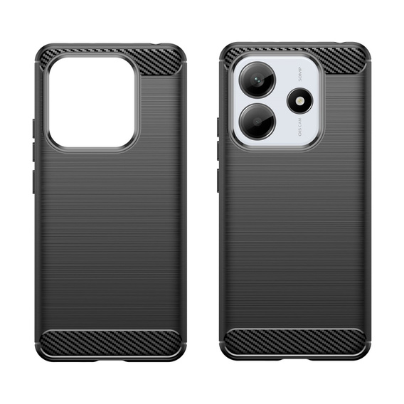 Θήκη για Xiaomi Redmi Note 14 5G, Carbon, μαύρη