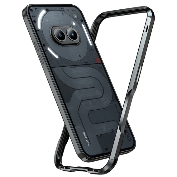 Θήκη LUPHIE για Nothing Phone 2a / 2a Plus, Armor Bumper, μαύρη