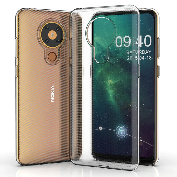 Λεπτή θήκη για Nokia 3.4, Slim, διαφανής