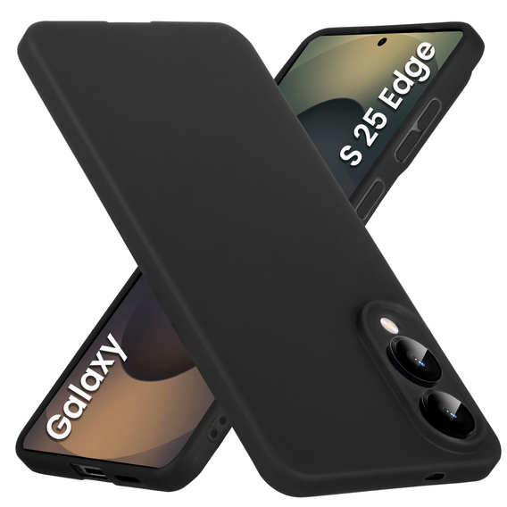 Λεπτή θήκη για Samsung Galaxy S25 Edge, Slim, μαύρη