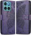 Θήκη με πτερύγιο για Motorola Edge 60 / 60 Fusion, Butterfly, μωβ