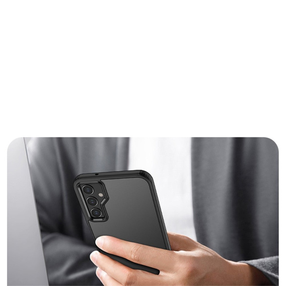 Θήκη για Samsung Galaxy S23 FE, Fusion Hybrid, διαφανής / μαύρη