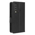 Θήκη με πτερύγιο για Cat S75 5G, Wallet Litchi Magnet, μαύρη