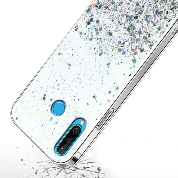 Θήκη για Huawei P30 Lite, Glittery, διαφανής