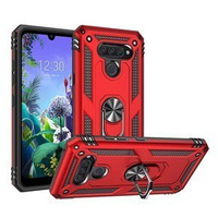 θωρακισμένη θήκη για LG K50 / Q60, Nox Case Ring, κόκκινη