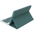 Θήκη + πληκτρολόγιο Samsung Galaxy Tab S6 Lite P610/P615 / S6 Lite 2022 10.4, Pen Slot, πράσινη