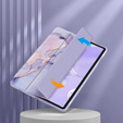 Θήκη για Samsung Galaxy Tab S10 Lite / S10 FE / S9 FE, Smartcase Hybrid, με χώρο για γραφίδα, Marble μωβ