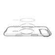 Θήκη Spigen για iPhone Air, Liquid Crystal MagSafe, Διαφανές/λευκό