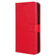 Θήκη με πτερύγιο για Samsung Galaxy A26, Crazy Horse Wallet, κόκκινη