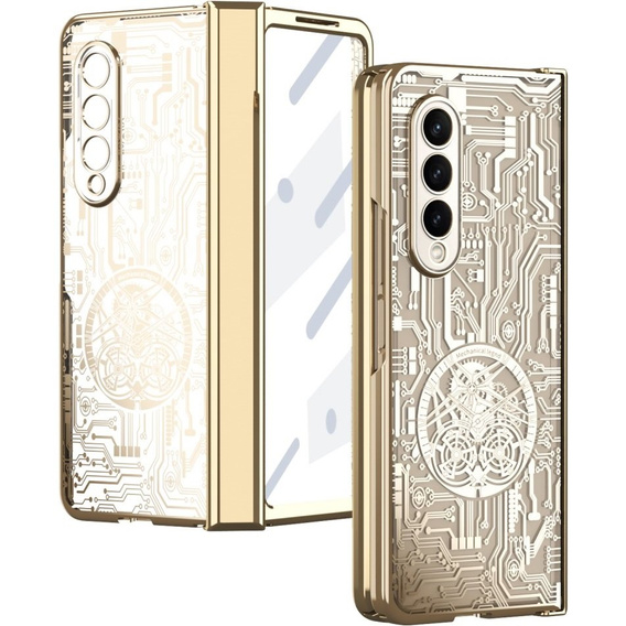 Θήκη για Samsung Galaxy Z Fold 4 5G, Mechanical Legend, χρυσή