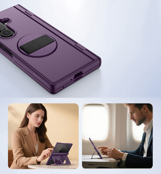 Θήκη Suritch με βάση 360° και ενσωματωμένη προστατευτική μεμβράνη οθόνης για Samsung Galaxy Z Fold7