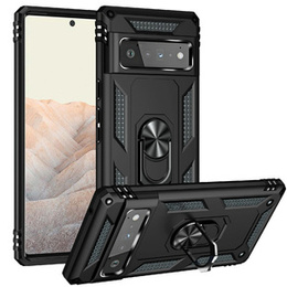 θωρακισμένη θήκη για Google Pixel 6 Pro, Nox Case Ring, μαύρη
