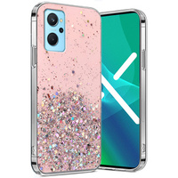 Θήκη για Realme 9i / Oppo A96, Glittery, ροζ