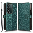 θήκη πτερύγιο για Realme C71, Wallet Rhombus, πράσινη