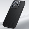 θήκη BENKS Kevlar για iPhone 16 Pro Max, για MagSafe, Carbon Fiber, μαύρη