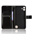 Θήκη με πτερύγιο για Nothing CMF Phone 1, Crazy Horse Wallet, μαύρη