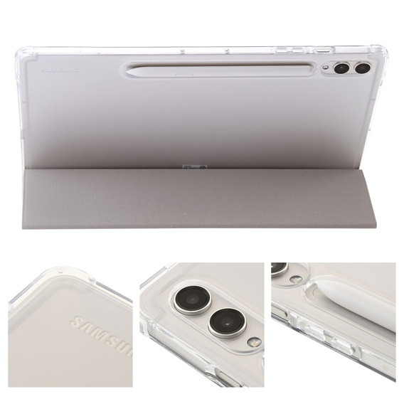 Θήκη για Samsung Galaxy Tab S9 Ultra, Smartcase Hybrid, με χώρο για γραφίδα, γκρι