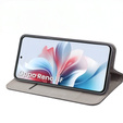 Θήκη με πτερύγιο για Oppo Reno 11F 5G, Smart Magnetic, σκούρο μπλε + γυαλί 9H 
