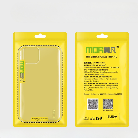 Θήκη MOFI για Huawei Nova Y61, λεπτή, διαφανής