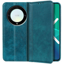 Θήκη για Honor Magic 5 Lite 5G, Wallet Litchi Leather, πράσινη