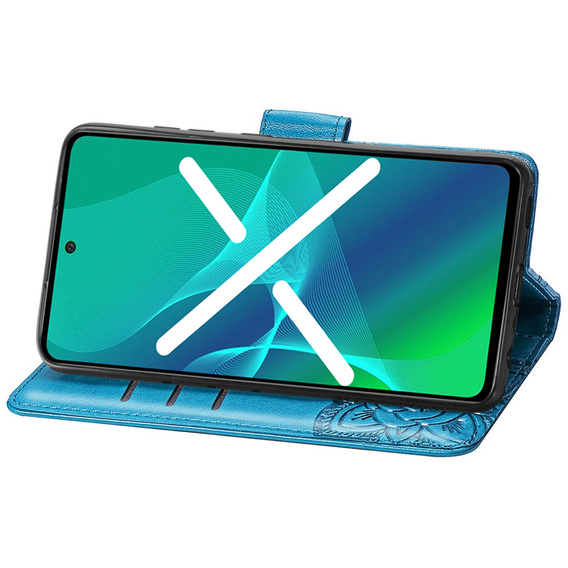 Θήκη με πτερύγιο για Realme 11 5G, Butterfly, μπλε