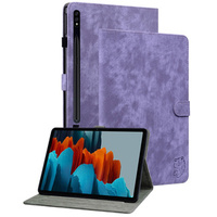 Θήκη για Samsung Galaxy Tab S9, Wallet Pen Slot, μωβ