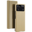 Θήκη για Xiaomi Poco M4 Pro 4G, Clear View, χρυσή