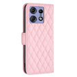 Θήκη με πτερύγιο για Motorola Edge 50 Pro 5G, Wallet, BINFEN COLOR, ροζ