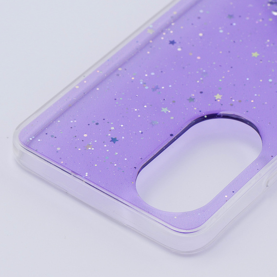 Θήκη για Oppo A58 4G, Glittery, μωβ