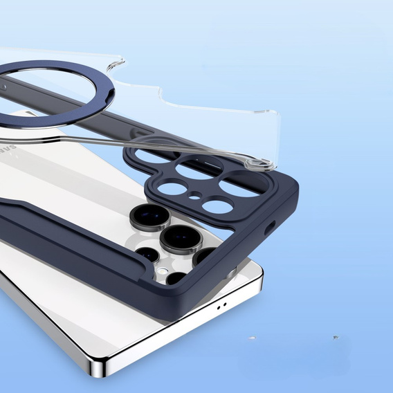 Dux Ducis Θήκη για Samsung Galaxy S25 Ultra, Skin X Pro, MagSafe, σκούρο μπλε
