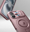 Θωρακισμένη θήκη για iPhone 16, Dexnor CamProtect MagSafe, ροζ