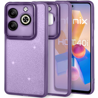 Θήκη για Infinix Hot 40i, Glittery Powder, μωβ