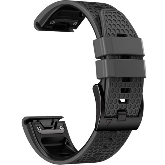 Λουράκι σιλικόνης για Garmin Fenix 7 / Forerunner 965 / 955 / 945 / 935, γκρι / Μαύρο