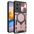 Θωρακισμένη θήκη για Infinix Hot 40i, CamShield Slide, ροζ rose gold