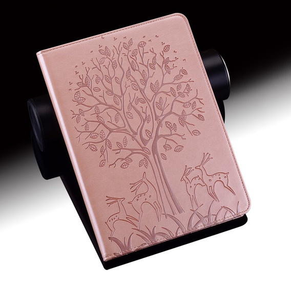 θήκη πτερύγιο για Huawei MatePad SE 10.4, tree, ροζ rose gold
