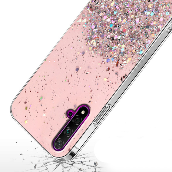 Θήκη για Huawei Nova 5T/Honor 20, Glittery, ροζ