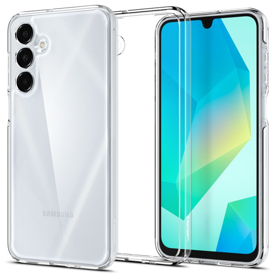 θήκη Spigen για Samsung Galaxy A16 4G / 5G, Ultra Hybrid, διαφανής + μετριασμένο γυαλί 9H