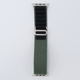 Λουράκι νάιλον για Apple Watch 1/2/3/4/5/6/7/8/SE/ULTRA 42/44/45/49mm, πράσινη / μαύρη 