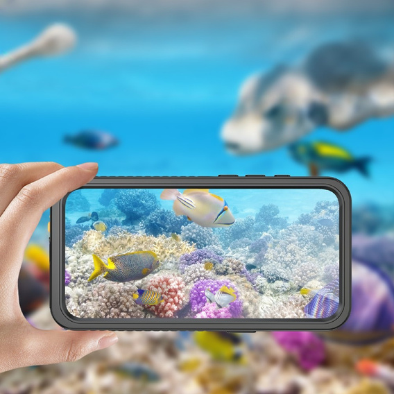 Αδιάβροχη θήκη IP68 για iPhone 16E, Redpepper, μαύρη