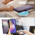 CASEME flip case για Samsung Galaxy A54 5G, Litchi Wallet, μωβ
