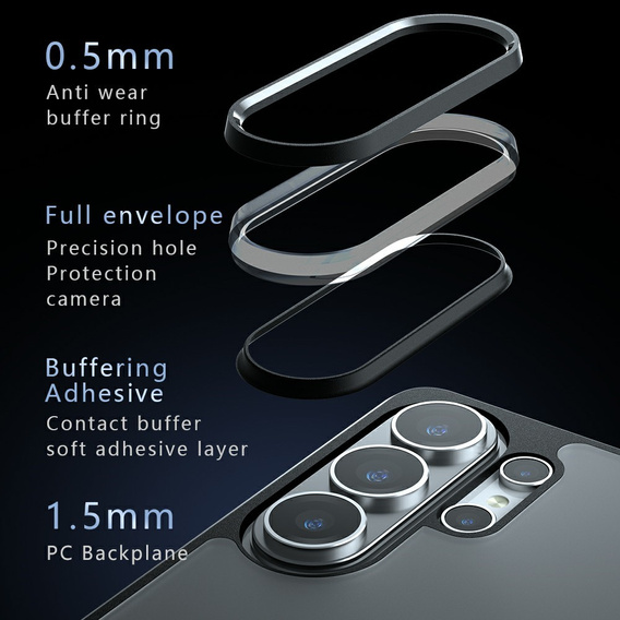 Θήκη Fusion Hybrid για Samsung Galaxy S26 Ultra, μαύρο ματ