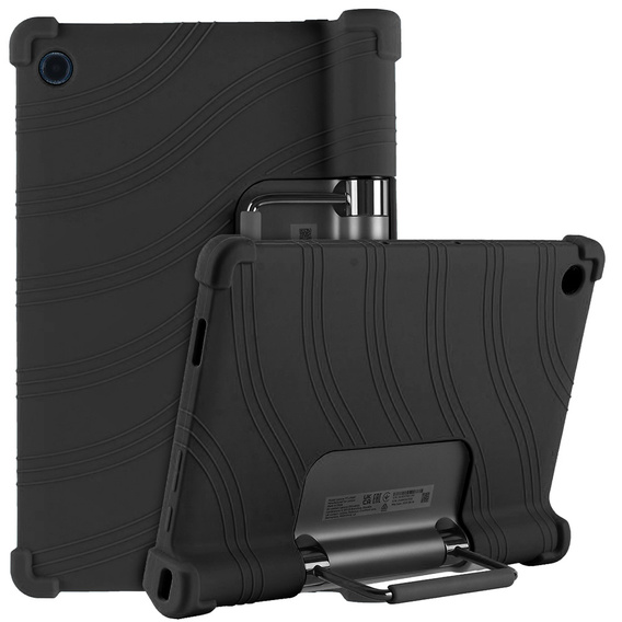 Θήκη σιλικόνης για Lenovo Yoga Tab 11 2021 YT-J706X J706 F/L, Impact, θωρακισμένη, μαύρη