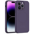 Θήκη Silicone Mag Cover μοβ για iPhone 14 Pro Max