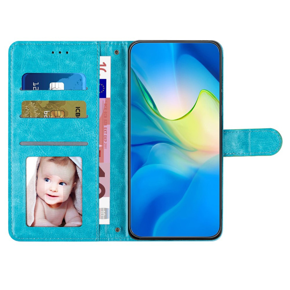 Θήκη με πτερύγιο για Oppo A38 4G / Oppo A18 4G, Wallet, BINFEN COLOR, μπλε