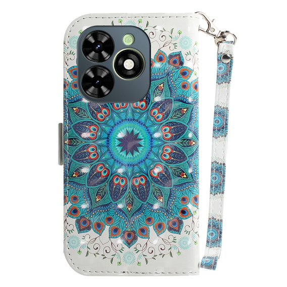 Θήκη με πτερύγιο για Infinix Hot 40i, Wallet, Mandala Flower