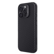 Θήκη για iPhone 16 Pro, θωρακισμένη Nillkin, Carbon Fiber, για Magsafe, μαύρη