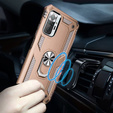 θωρακισμένη θήκη για Xiaomi Redmi Note 10 Pro, Nox Case Ring, χρυσή