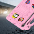 Παιδική θήκη για Samsung Galaxy Tab S7/S8/S9, Cute Patterns, με βάση, ροζ