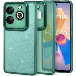 Θήκη για Infinix Hot 40i, Glittery Powder, πράσινη