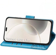 Θήκη με πτερύγιο για Honor 400 Lite, Butterfly, μπλε